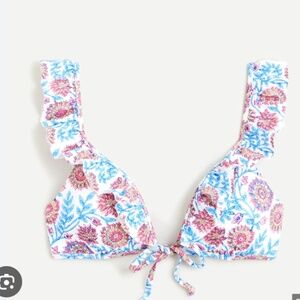 J. Crew Bikini - Floral Vine Block Print. Size XS